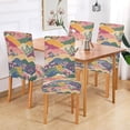 thumbnail image 2 of Yayeee 2 Pack Dining Chair Covers Stretch Parson Chairs Slipcovers Seat Protector, Green Floral Wave, 2 of 6