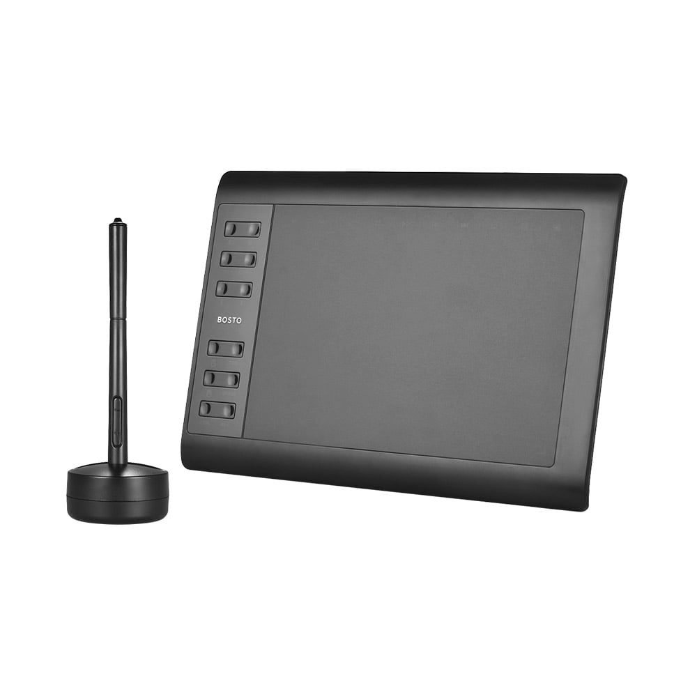 Bosto Digital Graphic Drawing Painting Animation Tablet Pad with Wireless  Battery-free Stylus 