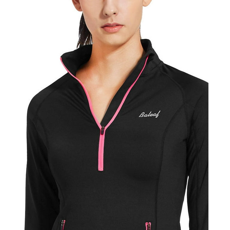BALEAF Women's Fleece Lined Jackets Zip Up Hoodies Long Sleeve Cropped