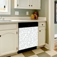 thumbnail image 3 of White Gray Leopard Cheetah Animal Print Dishwasher Magnet Cover Decorative Sticker for Home Cabinet Kitchen 23" x26", 3 of 5