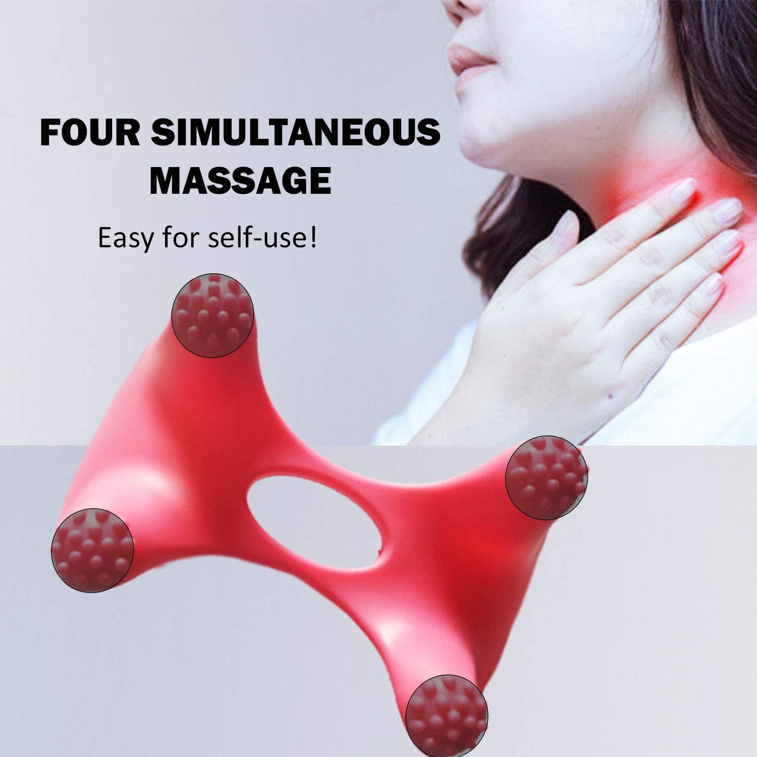 Semme Dual Node Handheld Back Massager Relieving Pressure Points, Muscle  Soreness, Tiredness Increases Circulation,Electric Massagers for Neck