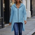 thumbnail image 5 of Puntoco Womens Fall Long Cardigan Sweater Open Front Duster Hooded Cardigan with Pockets Halloween Fall, 5 of 8