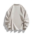 thumbnail image 5 of Mens Sweatshirts Button Crewneck Long Sleeve Shirts with Pocket Casual Solid Color Pullover Basic Comfortable Loungewear Work Sweatshirt Tops, 5 of 7