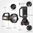 thumbnail image 2 of LinenLoon Rechargeable Spotlight, Super Bright 90000 High Lumens LED Spotlight,Handheld Spotlight Flashlight Large Searchlight with Foldable Tripod for Camping, 2 of 5