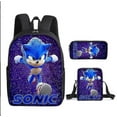 thumbnail image 1 of Sonic Primary School School Bag Three-piece Set Anime Cartoon Backpack Shoulder Bag Pencil Case High Quality Ultra-high Quality Advanced Customization, 1 of 5