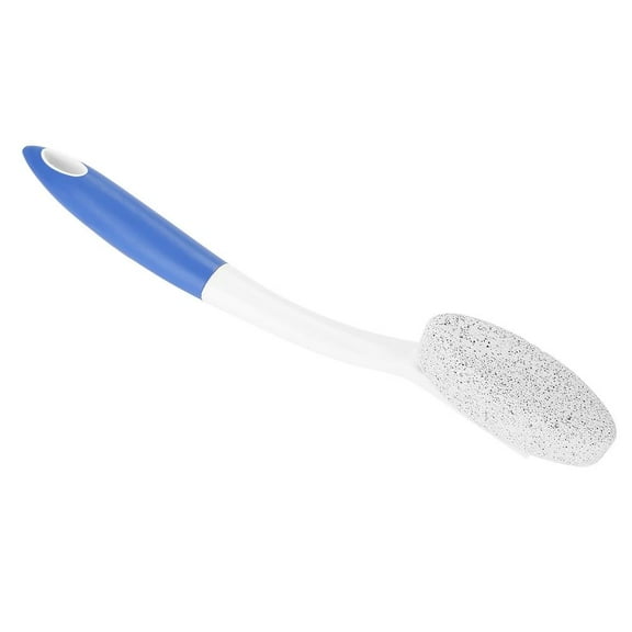 Fdit Pumice Scrub Exfoliating Cleaner,Long Handle Remove Dead Skin Cutin Foot Brush with Scrubbing Pumice Stone Foot Massage Cleaner, Foot Massage Tool