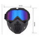 thumbnail image 3 of Mascara Y Goggles Motociclismo Malubero Tornasol Azul Malu2042, 3 of 3