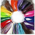 thumbnail image 2 of HOOUN 100pcs Mixed Color Wax Rope Necklace Pendants DIY String Rope Lobster Clasp-Lake Blue-2.0mm (thick), 2 of 9