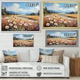 thumbnail image 4 of Designart "Mountain'S White Wildflower Serenity" Wildflowers Floater Framed Wall Decor, 4 of 5