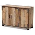 thumbnail image 2 of Baxton Studio Cyrille Modern Farmhouse Rustic 3-Door Shoe Cabinet, 2 of 10