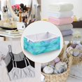 thumbnail image 4 of Foldable Fabric Storage Bin Home Cubes Clothing Organizer Bins Large Collapsible Box Basket for Home Organizer Pastel Blue Dandelions, 4 of 7