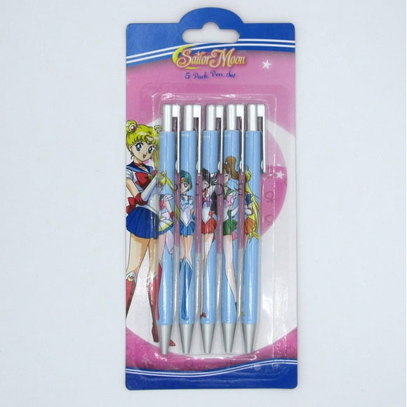 Ensemble de Stylos Sailor Moon avec Sailor Mercury, Mars, Jupiter, Venus et Sailor Moon Ensemble de Cinq
