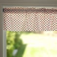 thumbnail image 3 of Cotton Stars Print Window Valance 58" Wide Red Stars on White, 3 of 3