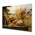 thumbnail image 2 of Designart "Abundance Harvest African Painting III" African Metal Art Living Room, 2 of 5
