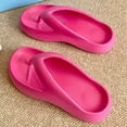 thumbnail image 5 of Xfvqtps Flip Flops for Womens Lightweight Non Slip Quick Drying Thick Sole Indoor Outdoor Beach EVA Slipper Hot Pink, 5 of 9