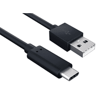3ft USB 2.0 Type-C to Type-A Data and Charger Cable, Black