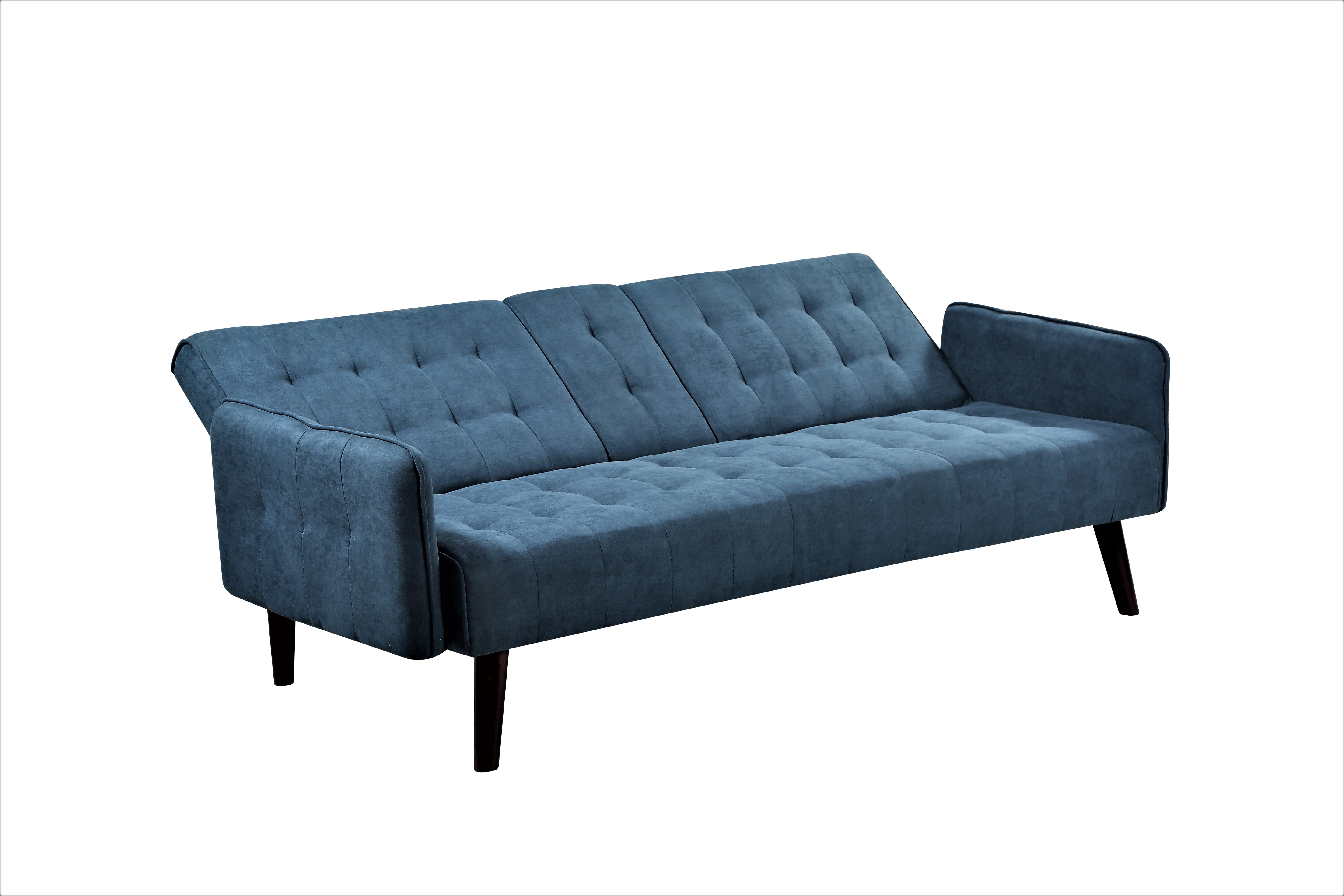 MOONMISS 72" Linen Couch Convertible Sleeper Sofa Bed with Cup Holder,2 Seat Reclining Sofas Couches for Living room Guest Bed
