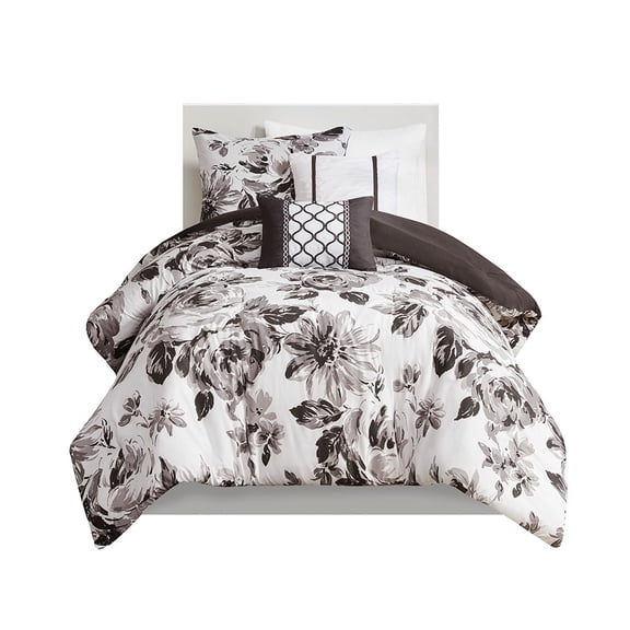 Gracie Mills Marshall Floral Print Comforter Set with Freshness - GRACE-11465