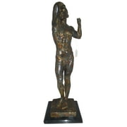The Bronze Age Male bronze statue by Rodin replica -  Size: 12"L x 12"W x 36"H.