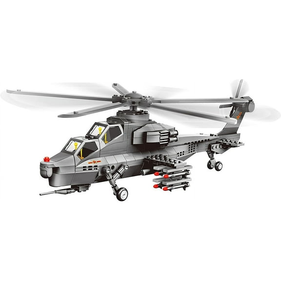 Attack Helicopter Air Force Building Block Set – 283-Pcs