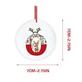 thumbnail image 2 of Zatoumnr 26 Letter Fawn Ornaments for Christmas Tree, Red Alphabet Xmas Tree Decorations, Home Holiday Accents (7*7cm) Christmas Gifts for Women Men Family Christams Holiday Supplies, 2 of 4