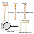 thumbnail image 2 of Shisuyan Hammer Chisel Brush Set Archaeological Excavation Tools Metal 1Set 6.3x2x0.5in, 2 of 9