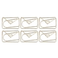 thumbnail image 2 of Paper Clips Non Skid, Paper Clips Office Prevent Tearing Golden Metal Material Antislip  For Kids For Daily Use Envelope, 2 of 8