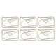 thumbnail image 5 of 100 clips de papel metálicos, proceso de galvanoplastia dorada, clips de papel antioxidantes, antideslizantes con caja de almacenamiento para sobres de trabajadores, 5 of 5