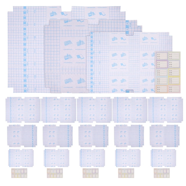30 Pcs Housse de Livre Transparente Housse de Protection de Livre Étudiants Housse Souple Housse de Manuel
