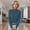 Blue, variant on Women Autumn Pullover Elegant Long Sleeved Solid Color Autumn and Winter Warm Sweater Womens Petite Tops Walkaway Sweatshirt Womens Cold Weather Sweaters Star Sweatshirt Sweeter Man