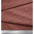 thumbnail image 3 of Soimoi Brown Cotton Duck Fabric Artistic Waves Abstract Fabric Prints By Yard 42 Inch Wide, 3 of 3