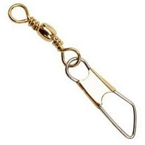 Eagle Claw Brass Barrel Swivel w/Safety Snap