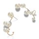 thumbnail image 4 of Pendientes de tuerca con forma de trepador de orejas de perla sintética para mujer de Farfi Fashion, joyería de regalo para fiesta, 4 of 5
