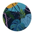 thumbnail image 2 of JEUXUS Abstract Jungle Plant, Round Table cover Waterproof Anti-Shrink Soft Polyester Table Cloth Washable Table Cover for Banquet Home Indoor or Outdoor, 2 of 7