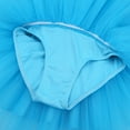 thumbnail image 5 of Haitryli Kids Girls Sleeveless Mesh Splice Sequins Ballet Dance Tutu Dress Gymnastic Leotard Dancewear Blue 4, 5 of 5
