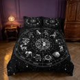 thumbnail image 2 of Homewish Twelve Constellations Duvet Cover Queen, Boho Astrology Horoscope Queen Bedding, Black Reversible 3pcs, 1 Duvet Cover and 2 Pillowcases, 2 of 6