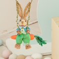 thumbnail image 3 of GUOOL Easter Bunny Figurine Creative Easter Decoration for Bookshelf Table Cabinet Male, 3 of 7