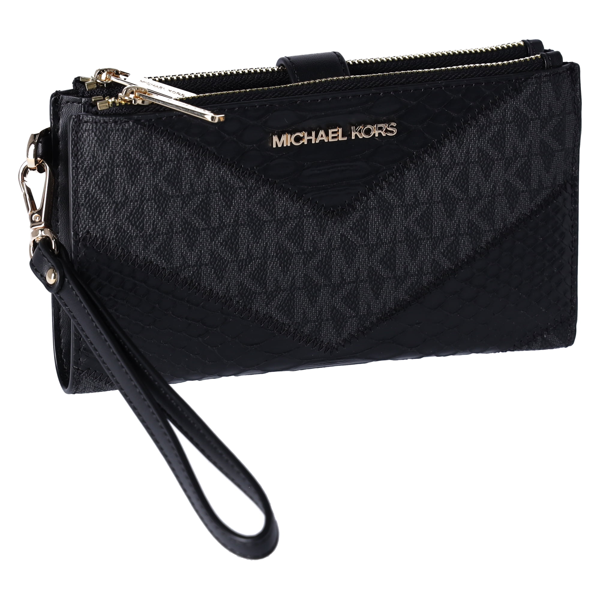Michael Kors Womens Jet Set Travel Large Double Zip Wallet MK