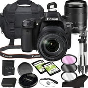 Canon EOS 80D DSLR Camera Bundle with 18-135mm USM Lens with Built-in Wi-Fi | 24.2 MP CMOS Sensor | DIGIC 6 Image Processor and Full HD Videos   64GB Memory Bundle