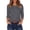Dark Gray, variant on Women's 3/4 Sleeve Crew Neck Cotton T Shirts Soft Stretchy Casual Daily Wear Layering Tops Classic Fit