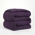thumbnail image 6 of BedTreat Down Alternative Comforter with Corner Tabs - All Season Quilted King Size 240 GSM Purple Comforter, Machine Washable Microfiber Bedding, 6 of 7