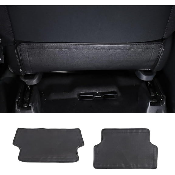 TINKI Car Seat Armrest Covers for Honda Pilot 2019-2022 Accessories, Black Leather Front Seat Armrest Protector with Velcro Design