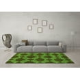 thumbnail image 3 of Ahgly Company Indoor Rectangle Abstract Green Modern Area Rugs, 2' x 4', 3 of 4