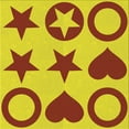 thumbnail image 1 of Ahgly Company Machine Washable Indoor Square Transitional Canary Yellow Area Rugs, 6' Square, 1 of 7