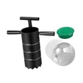 thumbnail image 3 of Golf Digger Cortador de Hoyos Portátil con Copa Y Mango Desmontable Acero Carbono Resistente para Jardín Práctica en Casa Entrenamiento Profesional Ad Tres agujeros de 6 pulgadas, 3 of 8
