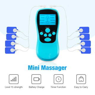 Qenwkxz Electronic Pulse Massager Muscle Stimulator Machine Dual