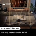 thumbnail image 6 of Restored Hisense AX5140Q 5.1.4Ch Sound Bar with Wireless Subwoofer, Dolby Atmos, DTS:X, Bluetooth 5.3, Roku TV Ready, HDMI/AUX/ARC/Optical/USB, EzPlay, 7 EQ Modes (B Grade), 6 of 13