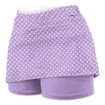 thumbnail image 5 of QATAINLAV High Waisted Tennis Skirts for Women Fashion Polka Dot Athletic Golf Skorts Built in Shorts Running Sport Mini Skirts Coffee XL, 5 of 6