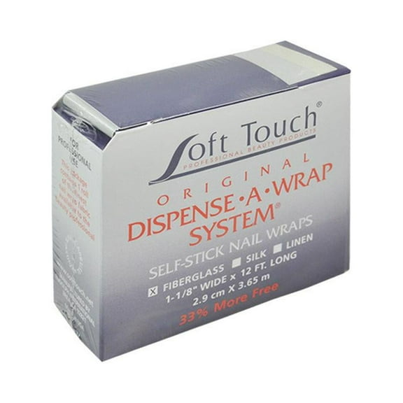 SOFT TOUCH Dispense-A-Wrap nail wrap system 12 Fiberglass