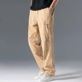 thumbnail image 6 of Muscularfit Oversize Mens Pants Stretch Carpenter Khaki Slacks Straight-Leg Cargo Baggy Full Mens Hiking Pants,M, 6 of 9